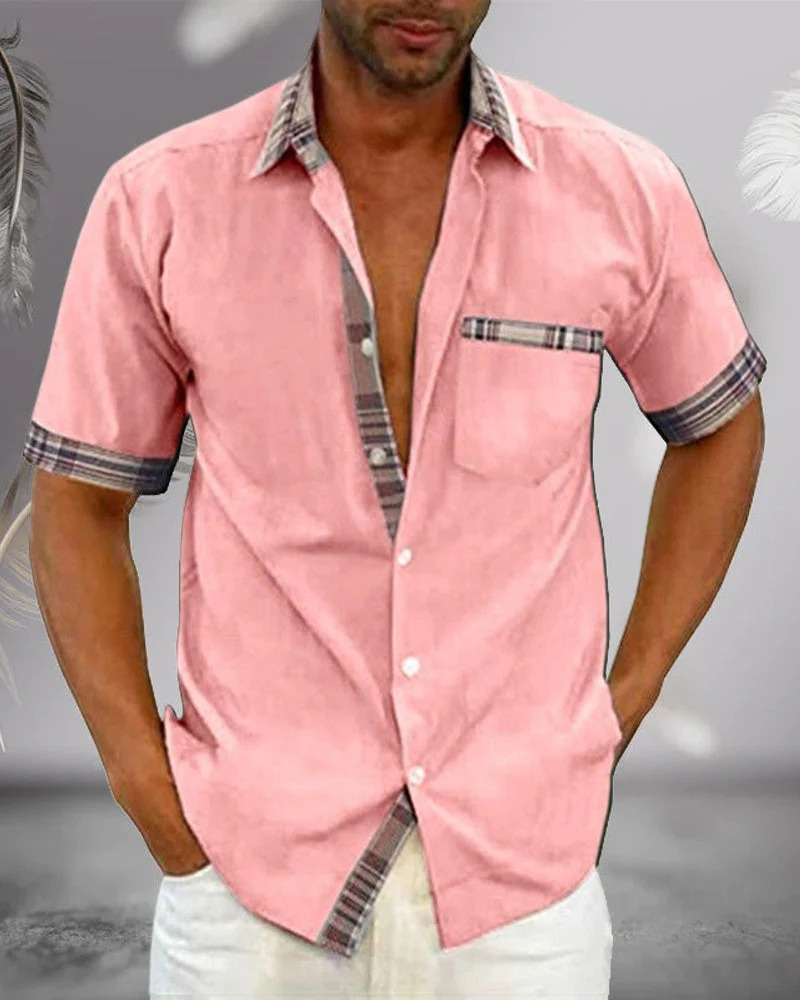 Herren lässiges Kurzarmhemd für sommerliche Outfits