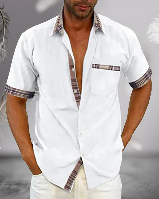 Herren lässiges Kurzarmhemd für sommerliche Outfits