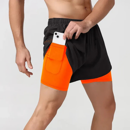  Herren-Laufshorts mit praktischer Handytasche für Sport und Freizeit