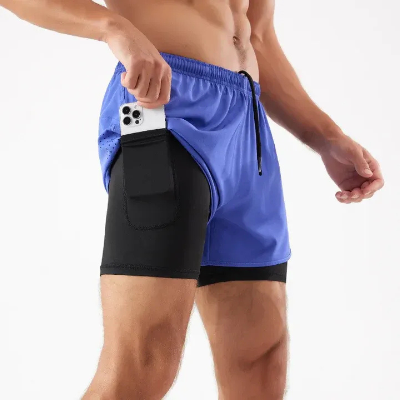  Herren-Laufshorts mit praktischer Handytasche für Sport und Freizeit