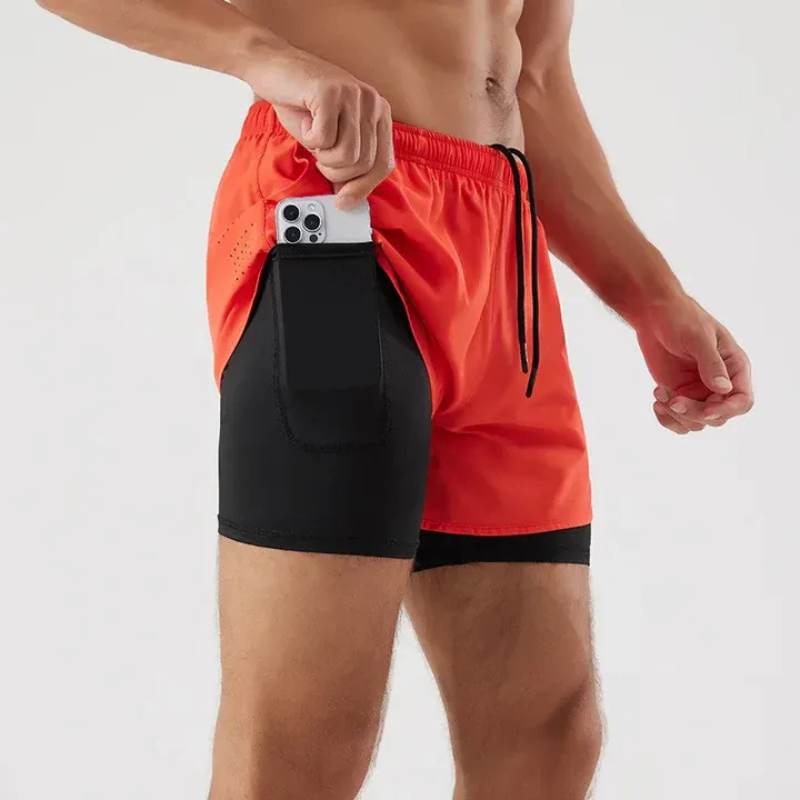  Herren-Laufshorts mit praktischer Handytasche für Sport und Freizeit
