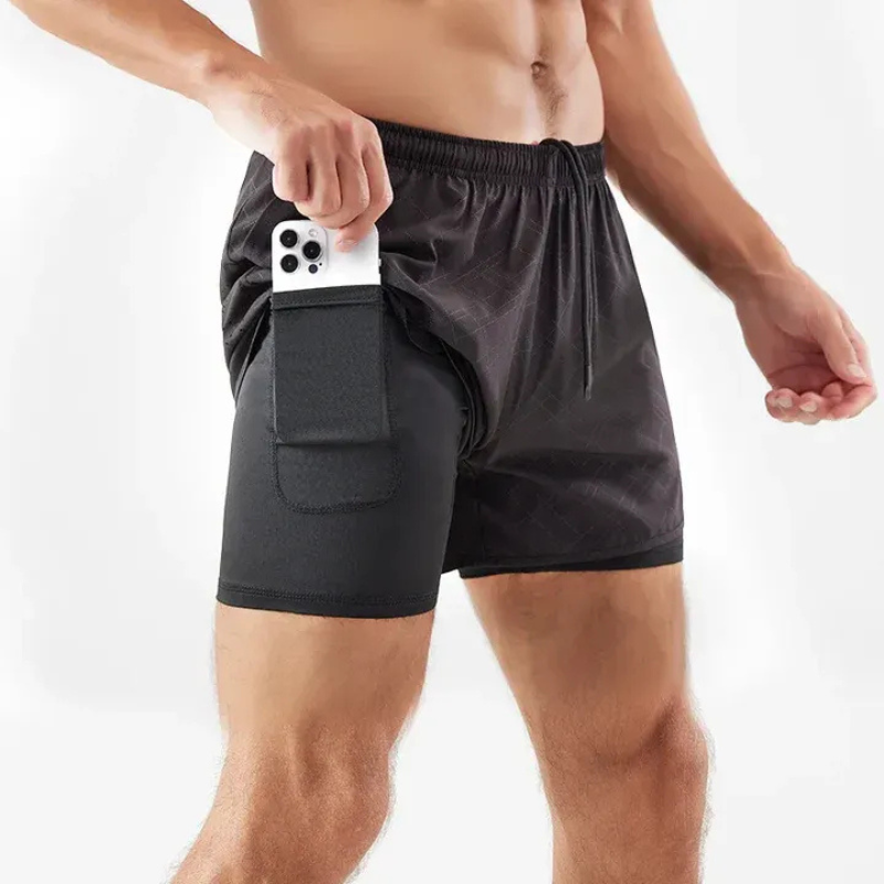  Herren-Laufshorts mit praktischer Handytasche für Sport und Freizeit