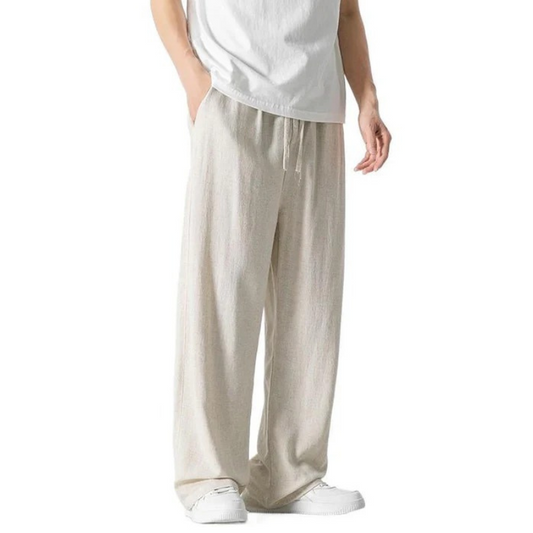 Herren leichte bequeme Hose mit lockerem Schnitt für Alltag und Freizeit