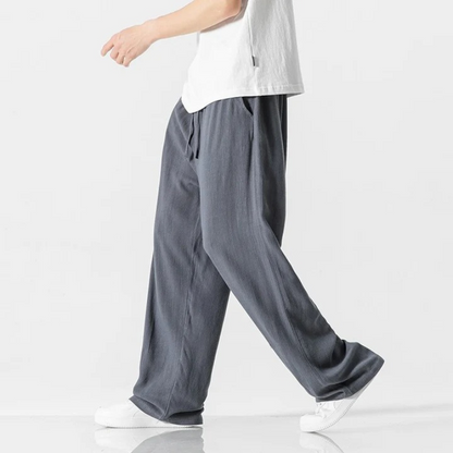 Herren leichte bequeme Hose mit lockerem Schnitt für Alltag und Freizeit