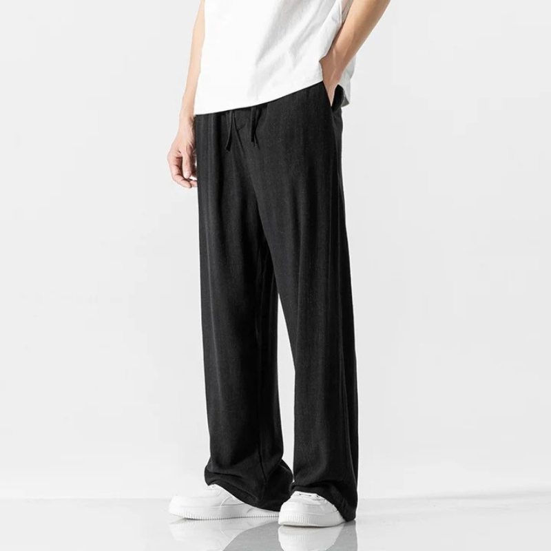 Herren leichte bequeme Hose mit lockerem Schnitt für Alltag und Freizeit
