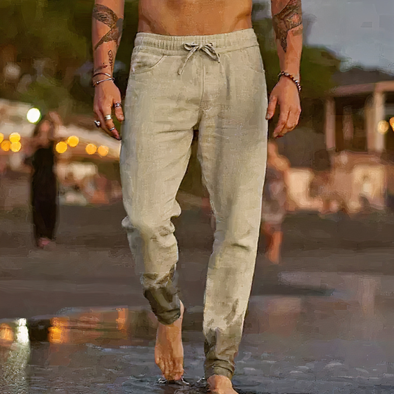  Herren leichte Strandhosen – bequeme Sommerhose für Strand und Freizeit