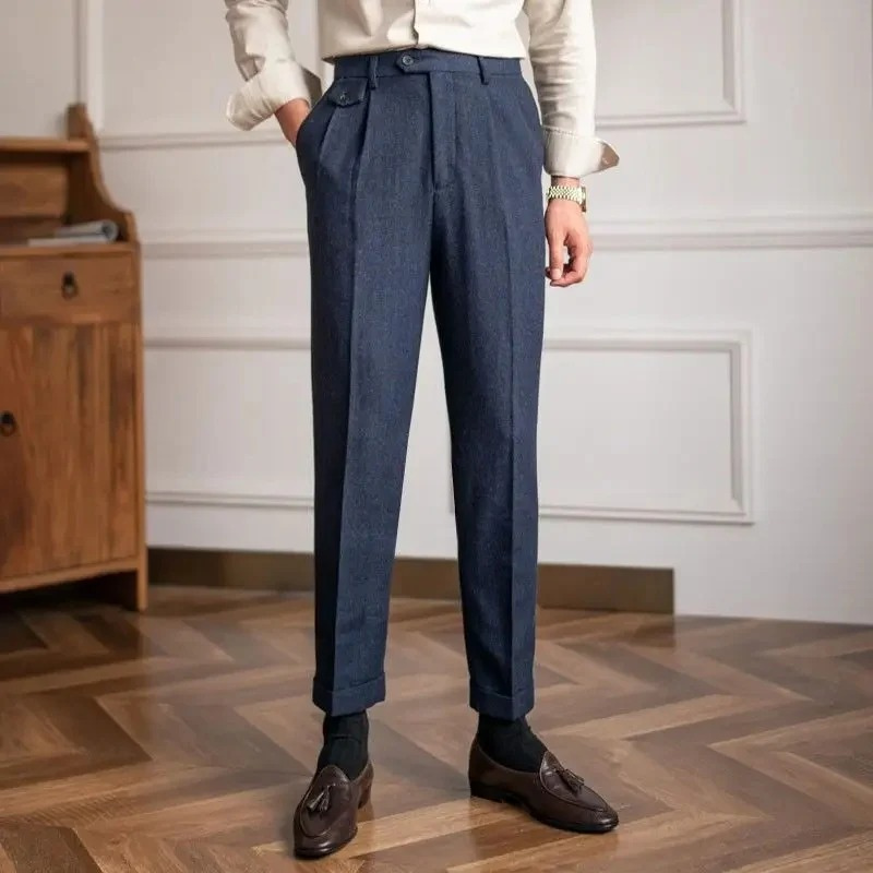 Herren Moderne Gerade Hose für elegante und vielseitige Outfits im Alltag und Beruf