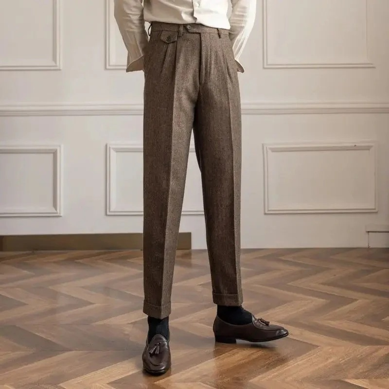 Herren Moderne Gerade Hose für elegante und vielseitige Outfits im Alltag und Beruf