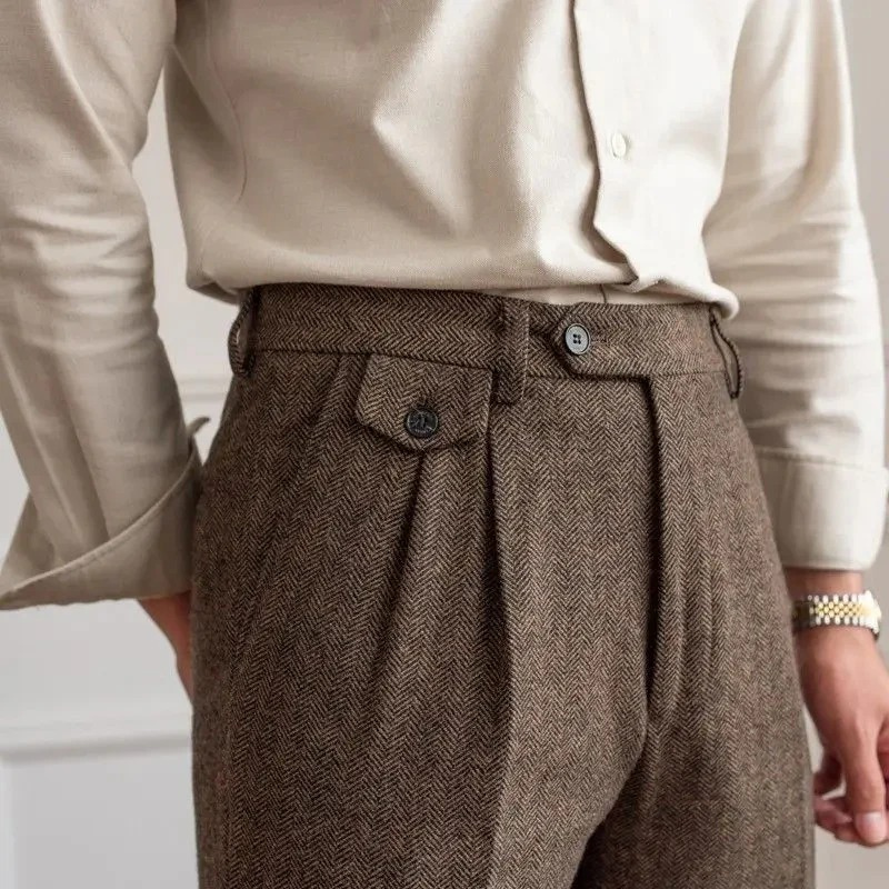Herren Moderne Gerade Hose für elegante und vielseitige Outfits im Alltag und Beruf