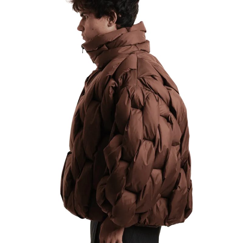 Herren moderne trendige Steppjacke in stilvollem Design für Alltag und Freizeit.