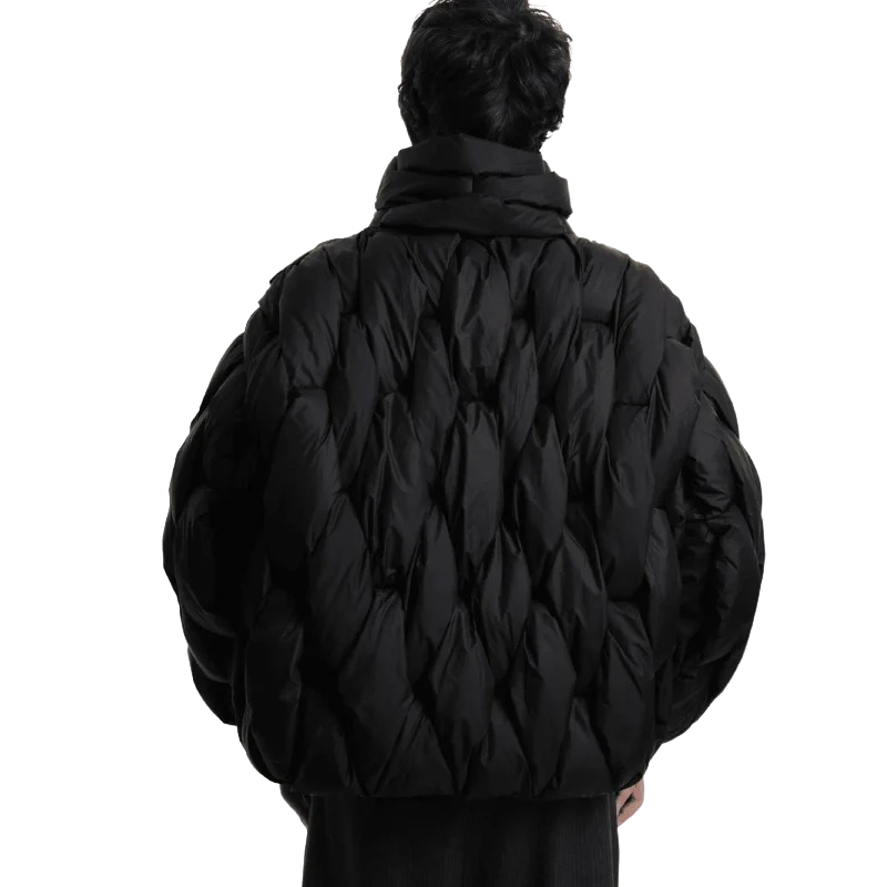Herren moderne trendige Steppjacke in stilvollem Design für Alltag und Freizeit.