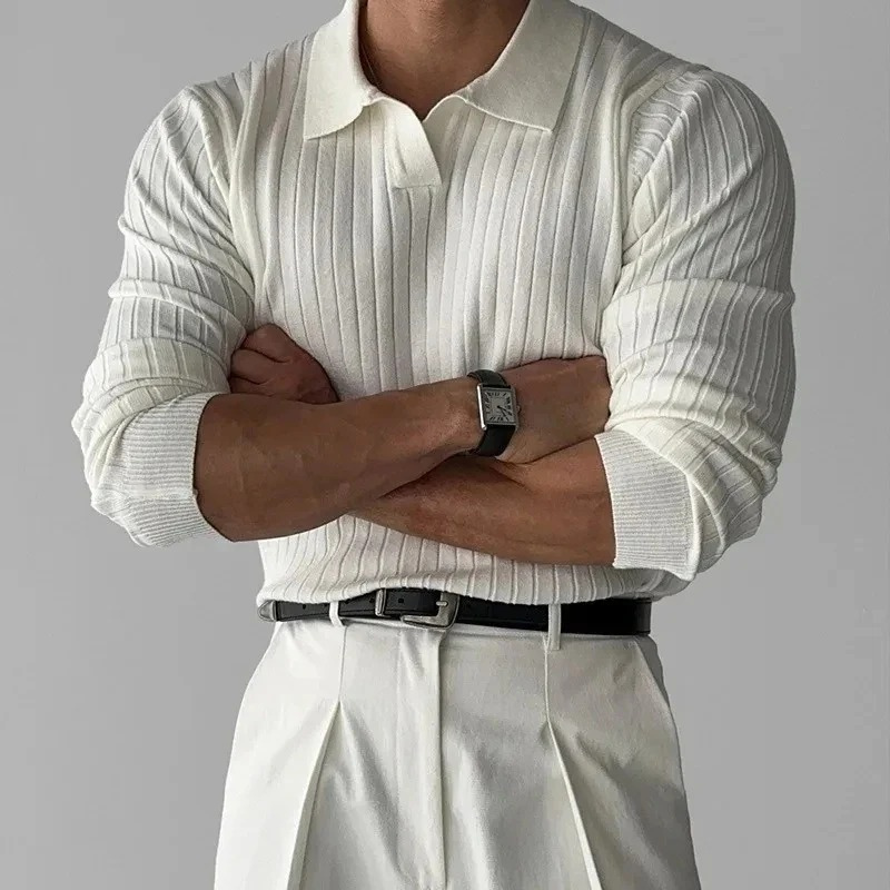 Herren Modernes Leinen-Look Hemd mit strukturierter Optik für stilvolle Outfits zu verschiedenen Anlässen