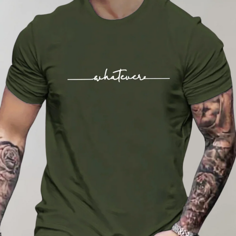 Herren modernes Statement-T-Shirt mit klassischem Schnitt und markantem Stil.