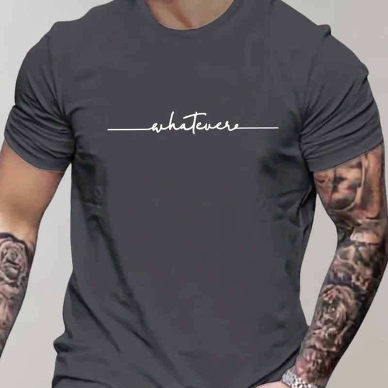 Herren modernes Statement-T-Shirt mit klassischem Schnitt und markantem Stil.