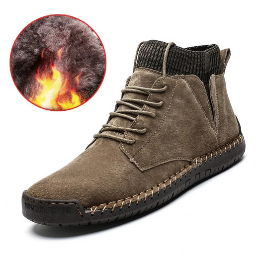 Herren warme Plüsch-Stiefeletten, stilvoll und komfortabel für kaltes Wetter