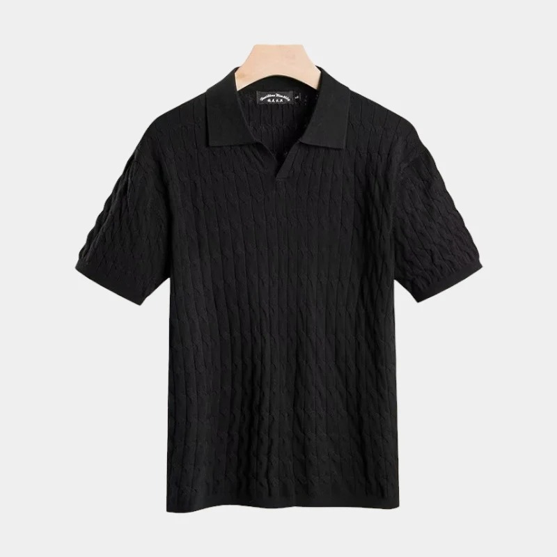 Elegantes Herren Poloshirt im Old-Money-Stil für einen stilvollen Auftritt