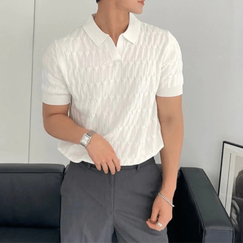 Elegantes Herren Poloshirt im Old-Money-Stil für einen stilvollen Auftritt
