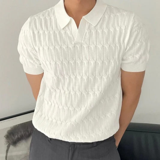 Elegantes Herren Poloshirt im Old-Money-Stil für einen stilvollen Auftritt