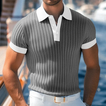 Herren-Poloshirt für den Sommer in klassischem Design, leicht und bequem für warme Tage
