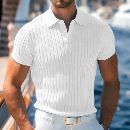 Herren-Poloshirt für den Sommer in klassischem Design, leicht und bequem für warme Tage