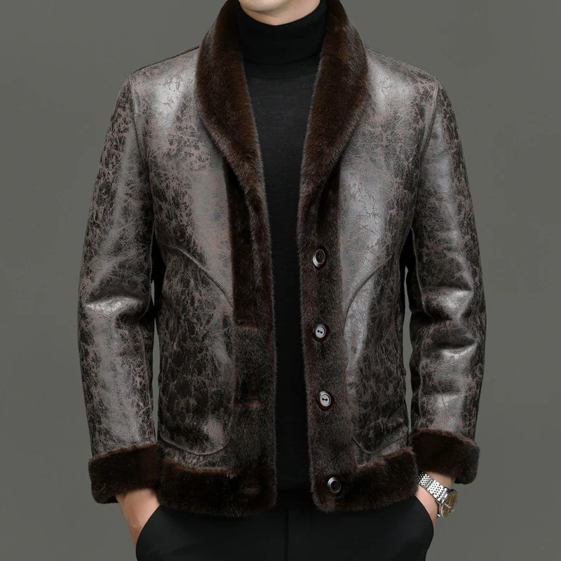 Herren-Premium-Warm-Softjacke im eleganten und modernen Design.