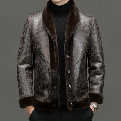 Herren-Premium-Warm-Softjacke im eleganten und modernen Design.