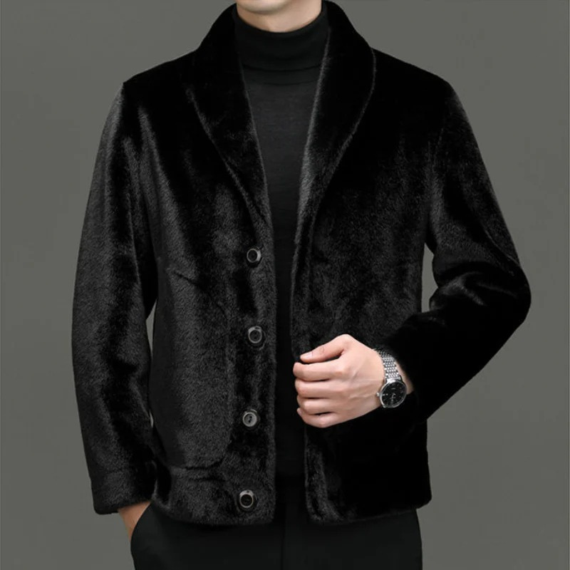 Herren-Premium-Warm-Softjacke im eleganten und modernen Design.