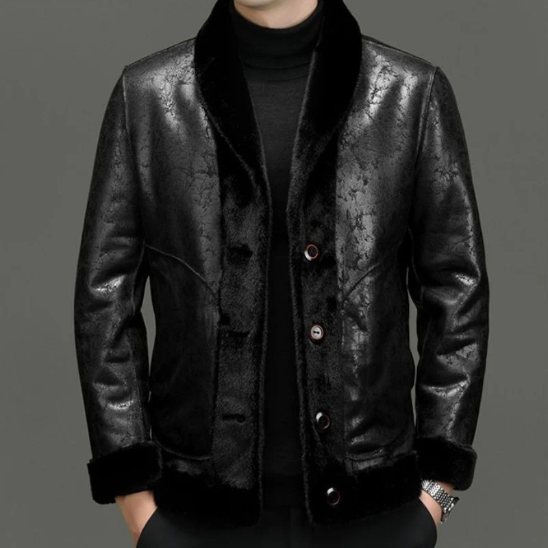 Herren-Premium-Warm-Softjacke im eleganten und modernen Design.
