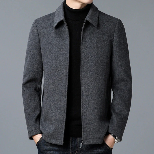 Herren raffinierte Zip-Up Jacke mit zeitlosem Design und praktischem Reißverschluss