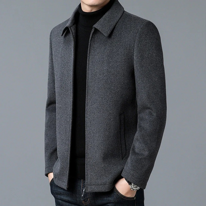 Herren raffinierte Zip-Up Jacke mit zeitlosem Design und praktischem Reißverschluss