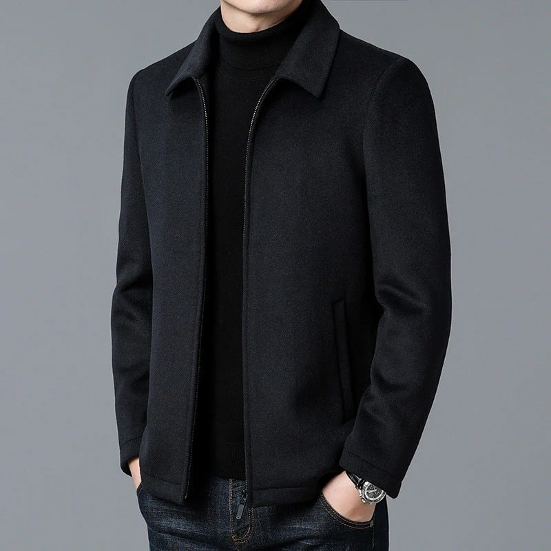 Herren raffinierte Zip-Up Jacke mit zeitlosem Design und praktischem Reißverschluss