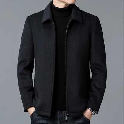 Herren raffinierte Zip-Up Jacke mit zeitlosem Design und praktischem Reißverschluss