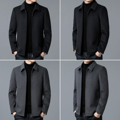 Herren raffinierte Zip-Up Jacke mit zeitlosem Design und praktischem Reißverschluss