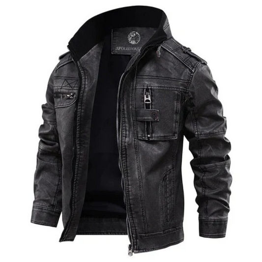 Herren schwarze stylische Jacke in modernem Design