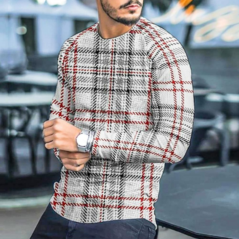 Moderner Herren Slim-Fit Pullover mit stilvoller Passform, ideal für Alltag und Freizeit.