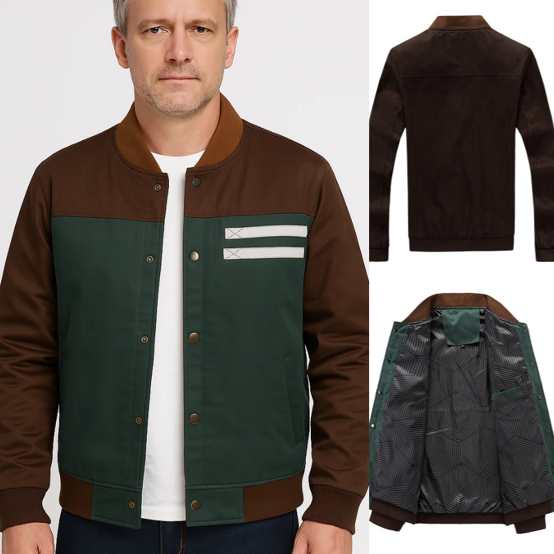 Herren stilvolle Bomberjacke mit modernem Design für Alltag und Freizeit