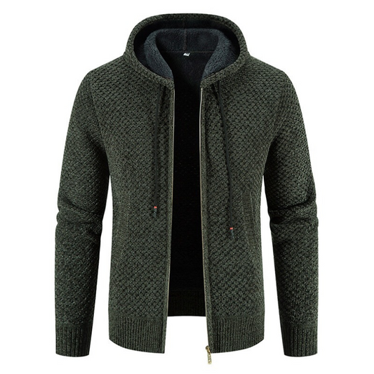 Herren-Strickjacke mit Reißverschluss im modernen und vielseitigen Design