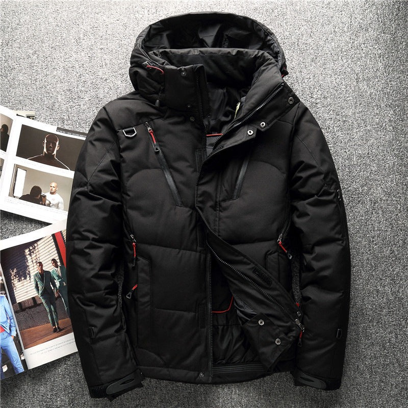 Herren stylische warme Winter-Daunenjacke Ski für kalte Tage und sportliche Aktivitäten