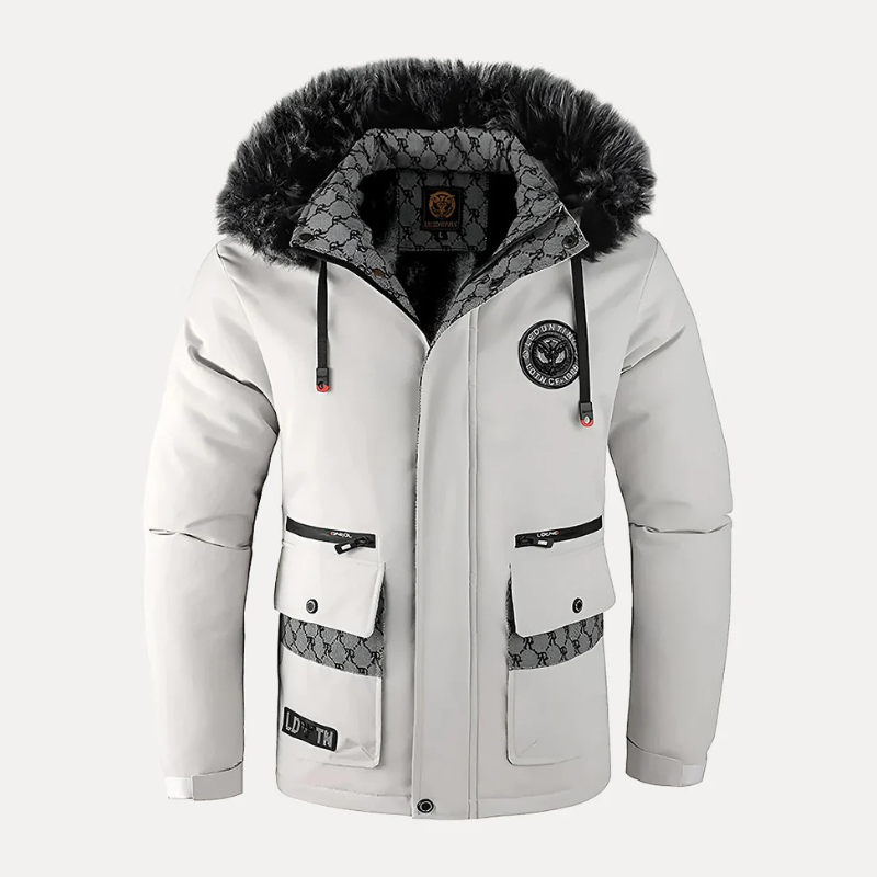 Stylische Winter-Daunenjacke für Herren mit modernem Design und zuverlässigem Kälteschutz