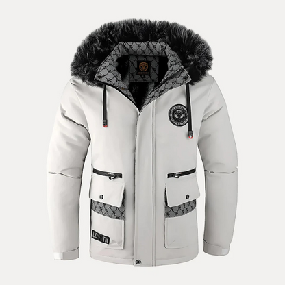 Stylische Winter-Daunenjacke für Herren mit modernem Design und zuverlässigem Kälteschutz