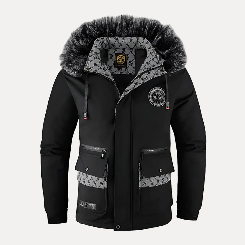Stylische Winter-Daunenjacke für Herren mit modernem Design und zuverlässigem Kälteschutz