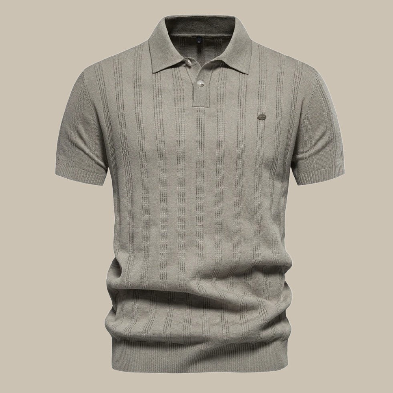 Herren stylisches Poloshirt mit kurzem Ärmel und modernem Schnitt

