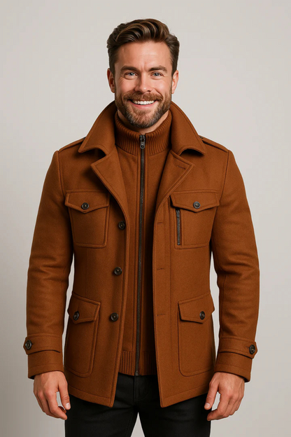 Herrenjacke im modernen Design für kühle Tage, ideal für Freizeit und Alltag