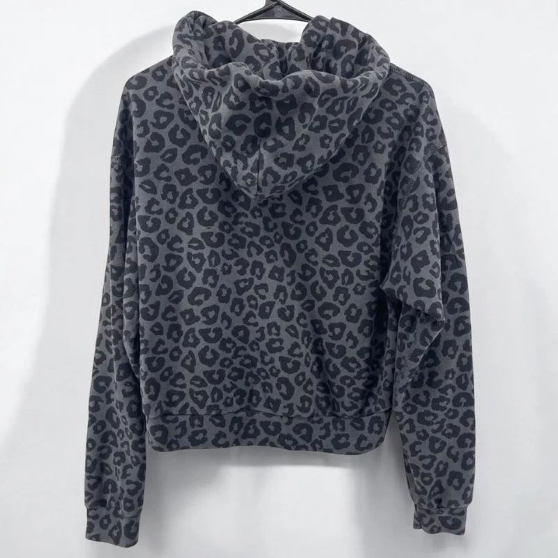 Herren urbaner Leoparden-Hoodie mit modernem Leopardenmuster