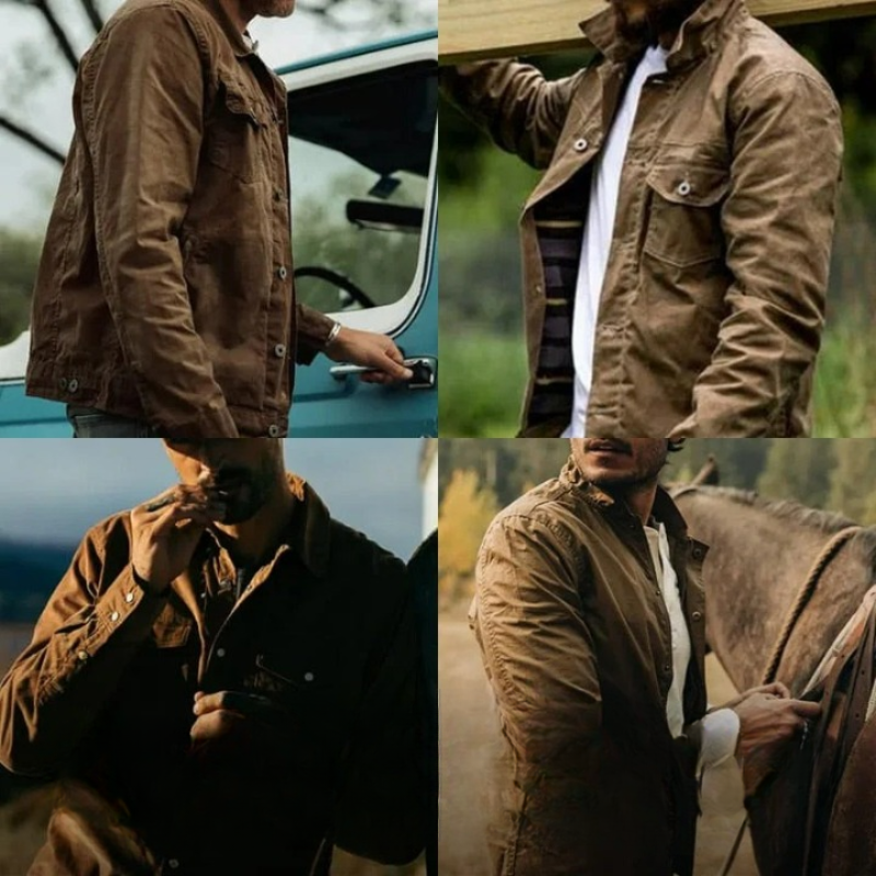 Herren Vintage-Freizeitjacke im zeitlosen und modernen Stil.