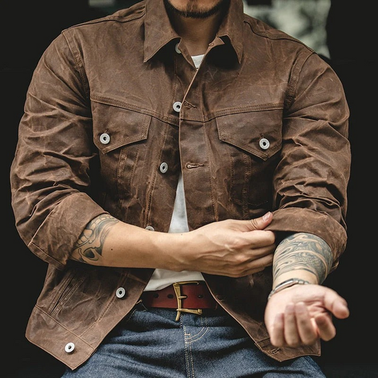 Herren Vintage-Freizeitjacke im zeitlosen und modernen Stil.