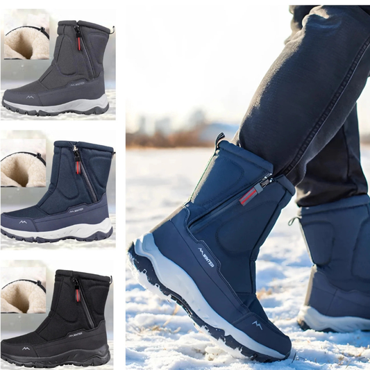 Herren warme bequeme Stiefel mit elegantem Design und rutschfester Sohle