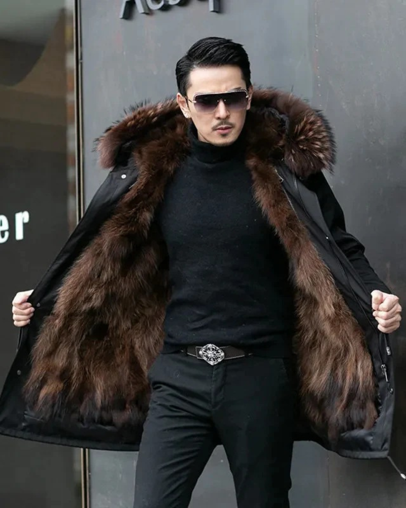 Herren warme weiche Jacke in modernem Stil, ideal für kalte Tage und hohen Tragekomfort.