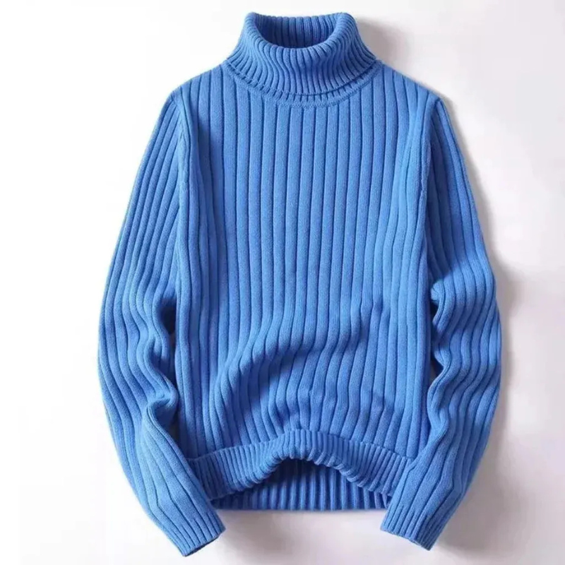 Herren warmer Rippstrickpullover in modernem Design