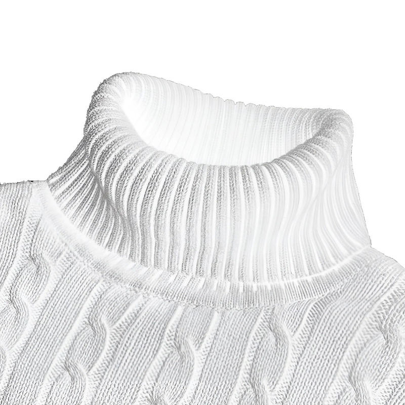 Herren Rollkragenpullover in klassischem Design für kalte Tage